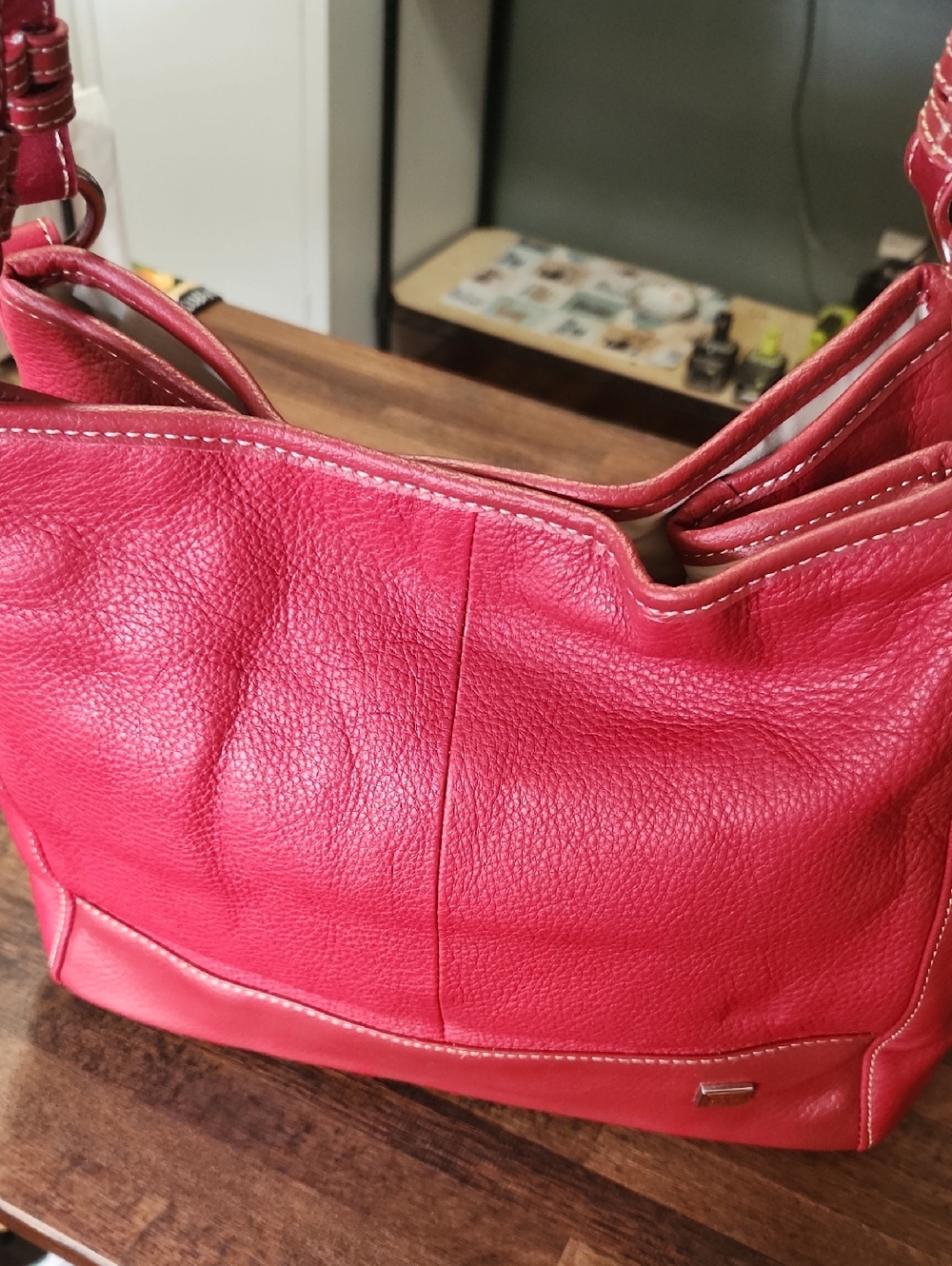 THE SAK Red Leather Shoulder Bag